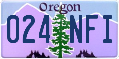 OR license plate 024NFI