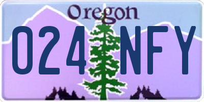 OR license plate 024NFY