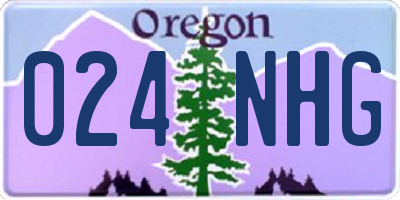 OR license plate 024NHG