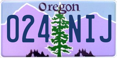 OR license plate 024NIJ