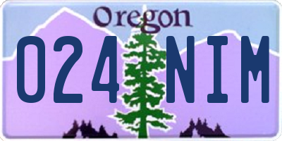 OR license plate 024NIM