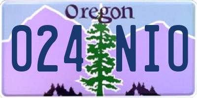 OR license plate 024NIO