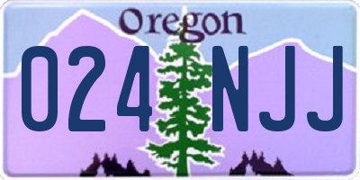OR license plate 024NJJ