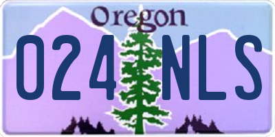 OR license plate 024NLS