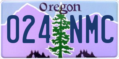 OR license plate 024NMC