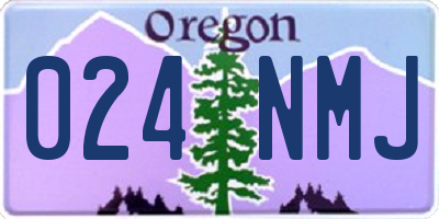 OR license plate 024NMJ