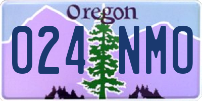 OR license plate 024NMO
