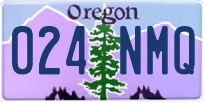 OR license plate 024NMQ
