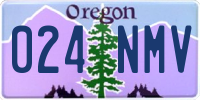 OR license plate 024NMV
