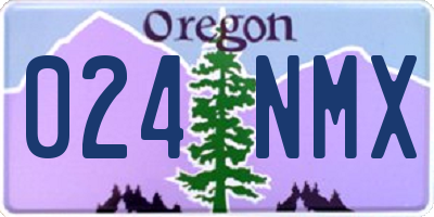 OR license plate 024NMX