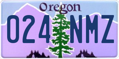 OR license plate 024NMZ