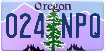 OR license plate 024NPQ