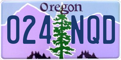 OR license plate 024NQD