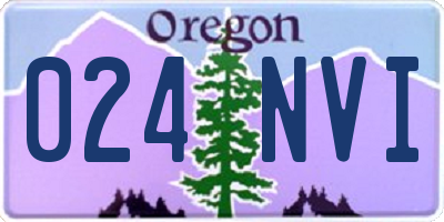 OR license plate 024NVI
