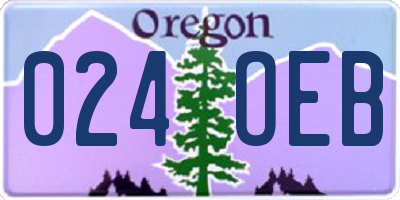 OR license plate 024OEB