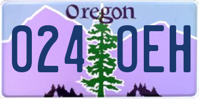 OR license plate 024OEH