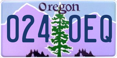 OR license plate 024OEQ