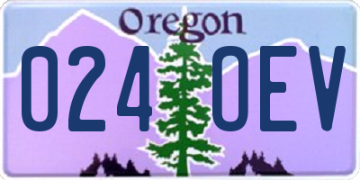 OR license plate 024OEV