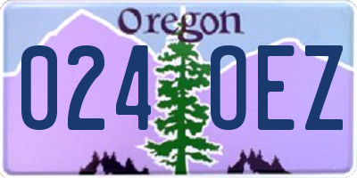 OR license plate 024OEZ