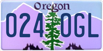 OR license plate 024OGL