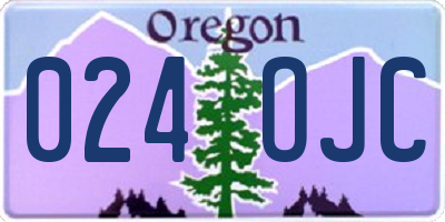 OR license plate 024OJC