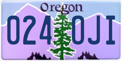 OR license plate 024OJI