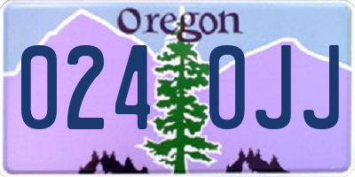 OR license plate 024OJJ