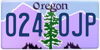 OR license plate 024OJP