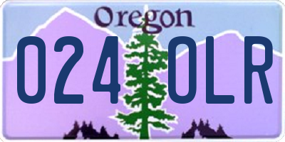 OR license plate 024OLR