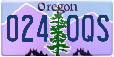 OR license plate 024OQS