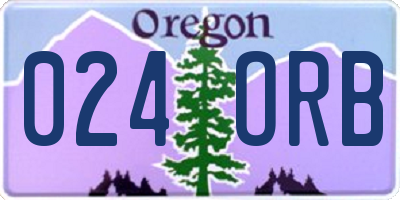 OR license plate 024ORB