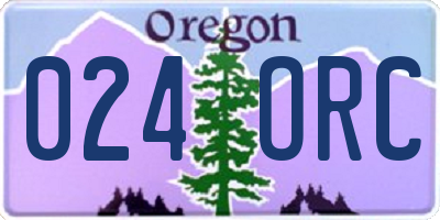 OR license plate 024ORC