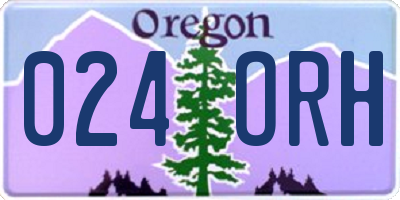 OR license plate 024ORH