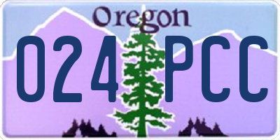 OR license plate 024PCC