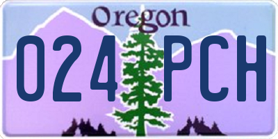 OR license plate 024PCH
