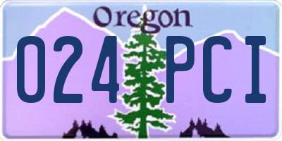 OR license plate 024PCI