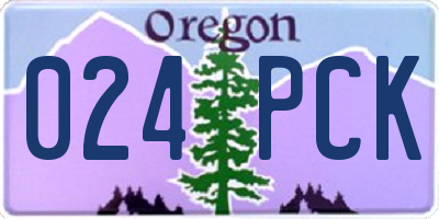 OR license plate 024PCK