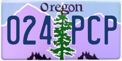 OR license plate 024PCP