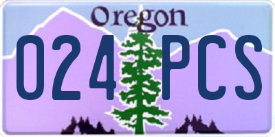 OR license plate 024PCS