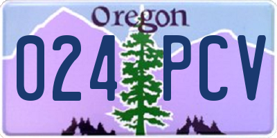 OR license plate 024PCV