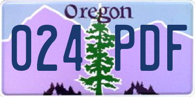 OR license plate 024PDF