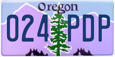 OR license plate 024PDP