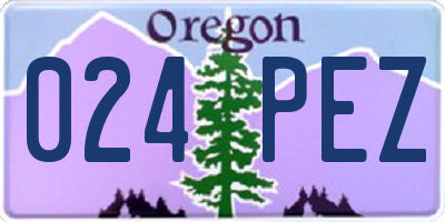 OR license plate 024PEZ