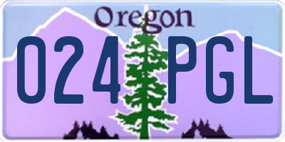 OR license plate 024PGL