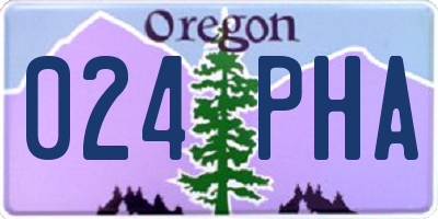 OR license plate 024PHA