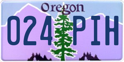 OR license plate 024PIH