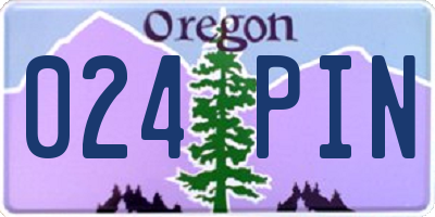 OR license plate 024PIN