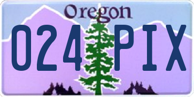 OR license plate 024PIX