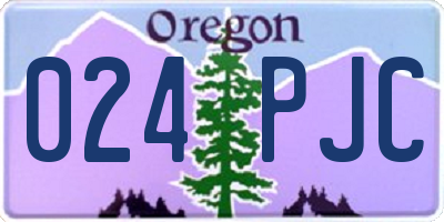 OR license plate 024PJC