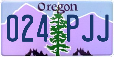 OR license plate 024PJJ